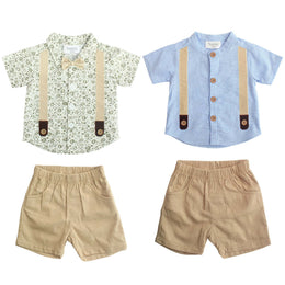 Conjunto Camisa P/ Bebe 2Pzs