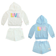Conjunto Con Capucha P/ Ninas 2Pzs