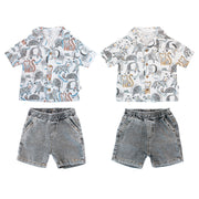 Conjunto Camisa P/ Ninos 2pcs