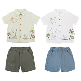 Conjunto Camisa P/ Ninos 2Pcs