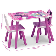 Conjunto de sillas y mesa 3pzs