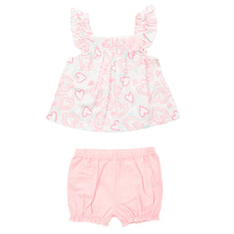 Conjunto Con Pantalón Corto Niña