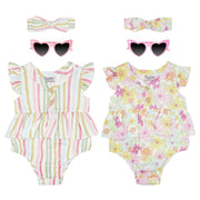Body Manga Corta + Diadema + Gafas