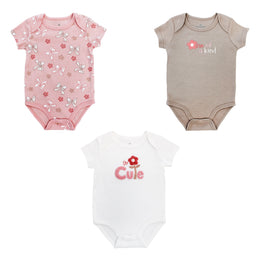 Body M/ Corta P/ Bebe 3Pk