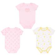 Body M/Corta P/ Bebe 3 Pk