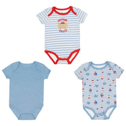 Body M/Corta P/ Bebe 3 Pk