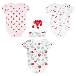Body Manga Corta + Diadema + Medias 3pk