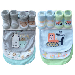 Set de Medias-Baberos P/ Bebe 5pzs