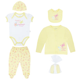 Body + Pantalón Largo + Babero +  Gorro + Sueter M/
