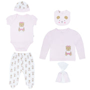 Body + Pantalón Largo + Babero +  Gorro + Sueter M/