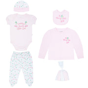 Body + Pantalón Largo + Babero +  Gorro + Sueter M/