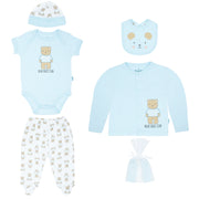 Body + Pantalón Largo + Babero +  Gorro + Sueter M/