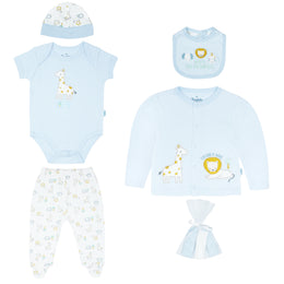 Body + Pantalón Largo + Babero +  Gorro + Sueter M/