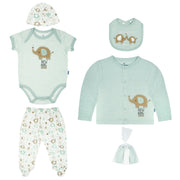 Body + Pantalón Largo + Babero +  Gorro + Sueter M/