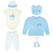 Body + Pantalón Largo + Babero +  Gorro + Sueter M/