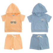 Conjunto con capucha P/ Bebe 2pzs