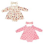 Body Vestido P/ Bebe + Vincha
