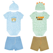 Body M/Corta + Pantalón Corto +  Gorro