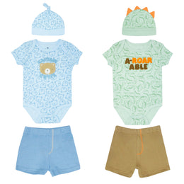 Body M/Corta + Pantalón Corto +  Gorro