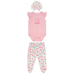 Body M/Corta + Pantalón Largo + Gorro +  Vincha