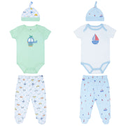 Body M/Corta + Pantalón Largo + Gorro