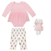 Conjunto Body M/L + Tutu + Peluche