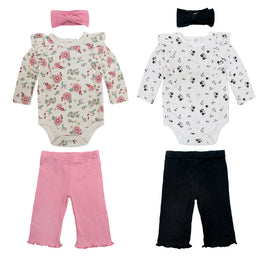 Conjunto Body M/L + Pantalón +  Vincha