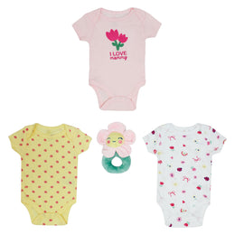 Body Manga Corta 3pk + Peluche De Apego