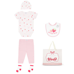 Body + Pantalón Largo +  Babero +  Gorro +  Medias
