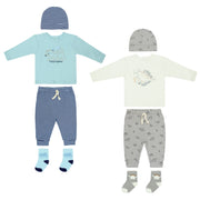 Sueter M/ Larga + Pantalon Largo + Gorro + Medias