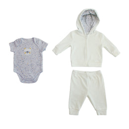 Conjunto abrigo + Body M/ Corta P/ Bebe