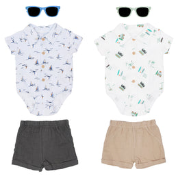 Body + Pantalón Corto +  Lentes