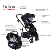 Coche + asiento de carro para bebé