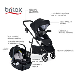 Coche + asiento de carro para bebé