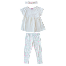 Conjunto Legging + Vincha P/ Ninas